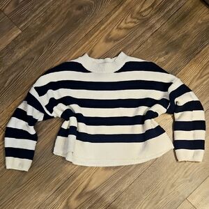 Sincerely Jules Navy and White Striped Sweater